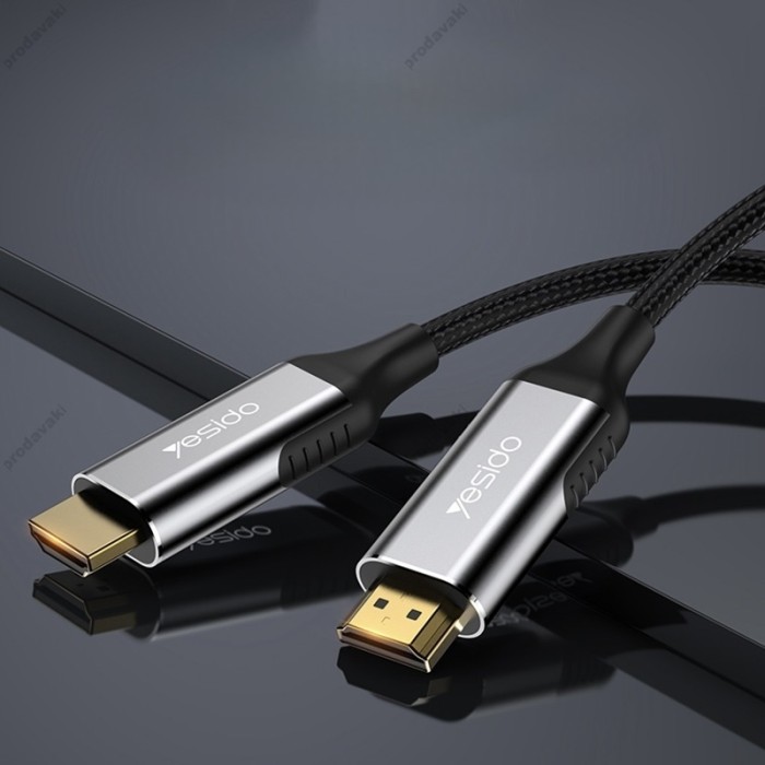 Кабель Yesido HM11 cable HDMI to HDMI 8K 1.8m Black