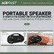 Портативна колонка Bluetooth ACEFAST K11 Pro Portable Speaker BT6.0/USB/AUX 102W Black