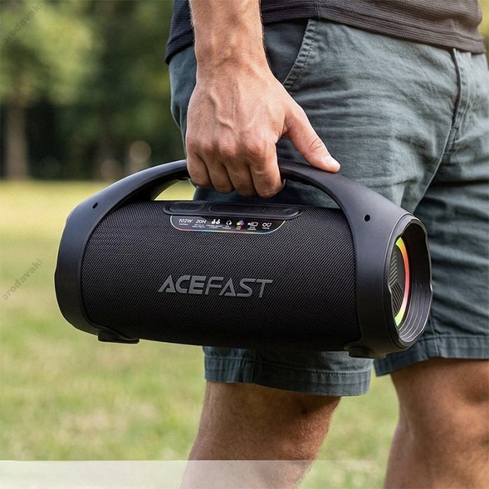 Портативна колонка Bluetooth ACEFAST K11 Pro Portable Speaker BT6.0/USB/AUX 102W Black