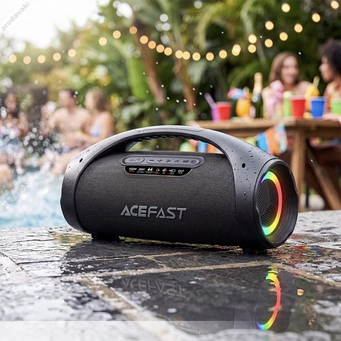 Портативна колонка Bluetooth ACEFAST K11 Pro Portable Speaker BT6.0/USB/AUX 102W Black