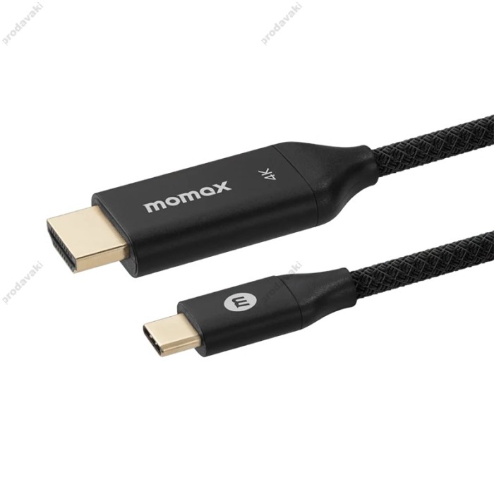 Кабель Momax TD3D Elite Link Cable Type-C to HDMI 2.0 4K 2m Black