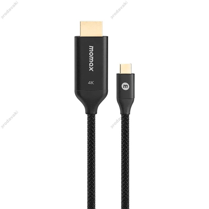 Кабель Momax TD3D Elite Link Cable Type-C to HDMI 2.0 4K 2m Black