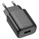 Мережевий зарядний пристрій Hoco C134A Solid single port charger 12W Black