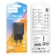 Мережевий зарядний пристрій Hoco C134A Solid single port charger 12W Black