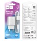 Мережевий зарядний пристрій Hoco C134A Solid single port charger Micro USB cable 12W White
