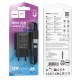 Мережевий зарядний пристрій Hoco C134A Solid single port charger Micro USB cable 12W Black