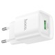 Мережевий зарядний пристрій Hoco C145A Charm single port QC charger 18W White