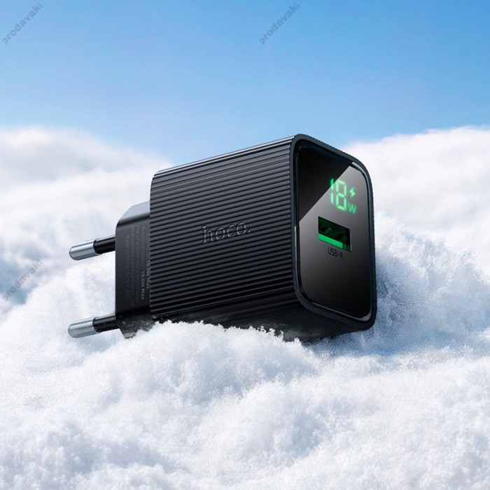Мережевий зарядний пристрій Hoco CS81A Excellent single port charger 18W Black