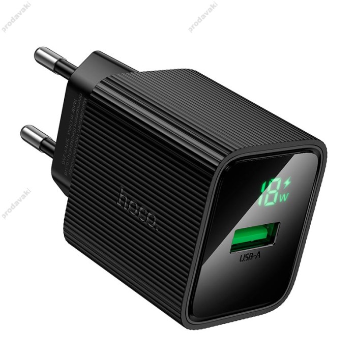 Мережевий зарядний пристрій Hoco CS81A Excellent single port charger 18W Black