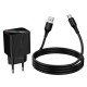 Мережевий зарядний пристрій Hoco CS81A Excellent single port charger Type-C cable 18W Black