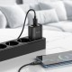 Мережевий зарядний пристрій HOCO C141A Smart dual-port charger Type-C cable 10.5W Black