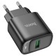 Мережевий зарядний пристрій Hoco C140A Smart single port charger 18W Black