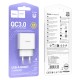 Мережевий зарядний пристрій Hoco C140A Smart single port charger Micro USB cable 18W White