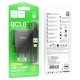 Мережевий зарядний пристрій Hoco C140A Smart single port charger Type-C cable 18W Black
