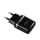 Мережевий зарядний пристрій Hoco C12 Smart Charger Lightning cable 12W Black
