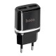 Мережевий зарядний пристрій Hoco C12 Smart Charger Lightning cable 12W Black