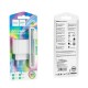 Мережевий зарядний пристрій Hoco C109A Fighter single port charger Micro USB cable 18W White