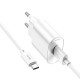 Мережевий зарядний пристрій Hoco C109A Fighter single port charger Type-C cable 18W White