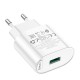 Мережевий зарядний пристрій Hoco C109A Fighter single port charger Type-C cable 18W White