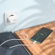 Мережевий зарядний пристрій Hoco C109A Fighter single port charger Type-C cable 18W White
