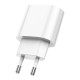 Мережевий зарядний пристрій Hoco C109A Fighter single port charger Type-C cable 18W White