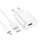 Мережевий зарядний пристрій Hoco C109A Fighter single port charger Micro USB cable 10.5W White