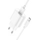 Мережевий зарядний пристрій Hoco C109A Fighter single port charger Type-C cable 10.5W White