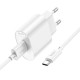 Мережевий зарядний пристрій Hoco C109A Fighter single port charger Type-C cable 10.5W White