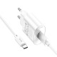 Мережевий зарядний пристрій Hoco C109A Fighter single port charger Type-C cable 10.5W White