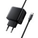 Мережевий зарядний пристрій HOCO C166A Surpass harger with built-in Type-C cable 65W Black