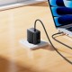 Мережевий зарядний пристрій HOCO C166A Surpass harger with built-in Type-C cable 65W Black