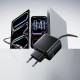 Мережевий зарядний пристрій HOCO C166A Surpass harger with built-in Type-C cable 65W Black