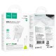 Мережевий зарядний пристрій HOCO C168A Surpass single port Type-C cable 40W White