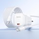 Мережевий зарядний пристрій HOCO C168A Surpass single port Type-C cable 40W White