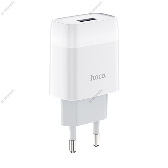 Мережевий зарядний пристрій HOCO C72A Glorious Single Type-C cable 10.5W White