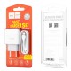 Мережевий зарядний пристрій HOCO C72A Glorious Single Lightning cable 10.5W White