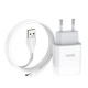 Мережевий зарядний пристрій HOCO C72A Glorious Single Micro USB cable 10.5W White