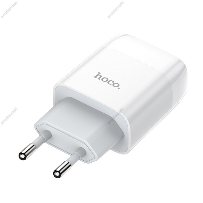 Мережевий зарядний пристрій HOCO C73A Glorious Lightning cable 12W White