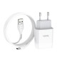 Мережевий зарядний пристрій HOCO C73A Glorious Type-C cable 12W White