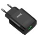 Мережевий зарядний пристрій HOCO C72Q Glorious single port charger 18W Black