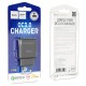 Мережевий зарядний пристрій HOCO C72Q Glorious single port charger 18W Black