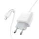 Мережевий зарядний пристрій HOCO C72Q Glorious single port charger Micro USB cable 18W White