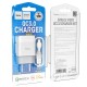 Мережевий зарядний пристрій HOCO C72Q Glorious single port charger Micro USB cable 18W White