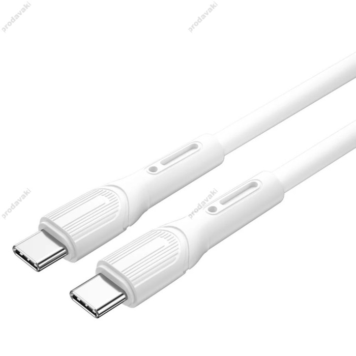 Кабель Wiwu Wi-C005 Armor Series Cable Type-C to Type-C 100W 5A 1m White