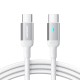 Кабель JoyRoom S-CC100A10 Extraordinary Nylon Cable Type-C to Type-C 100W 5A 1.2m White