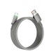 Кабель Wiwu Wi-C082 Maglink Magnetic charging data cable USB to Type-C 60W 3A 1m Grey