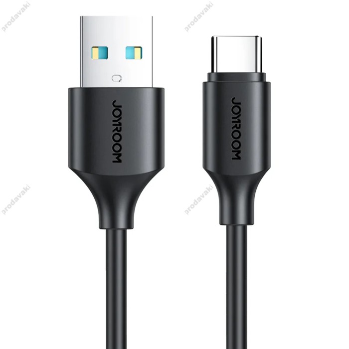 Кабель JoyRoom S-A9 Long-Lasting Fast charging data cable USB to Type-C 3A 2m Black