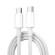 Кабель Wiwu Wi-C008 Classic Series Cable Type-C to Type-C 100W 5A 1.2m White