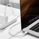 Кабель Wiwu Wi-C008 Classic Series Cable Type-C to Type-C 100W 5A 1.2m White