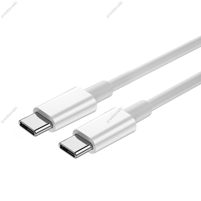 Кабель Wiwu Wi-C008 Classic Series Cable Type-C to Type-C 100W 5A 1.2m White